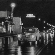 Rick Buttari, "Vega", 11" x 15", charcoal on paper