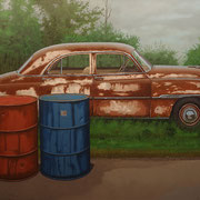 Robert Waddington, "Rusted '51 Chevy", oil, 36" x 48"