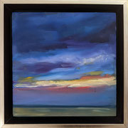 Susan O'Reilly, "Beach Blues", 18" x 8", oil 