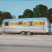 Robert Waddington, "Silver Streak Trailer Home", watercolor, 8" x 10"