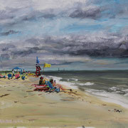Fred Danziger, “Branagat Beach”, 9" x 12"