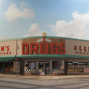 Robert Waddington, "Don't Walk", 48" x 48", oil on canvas