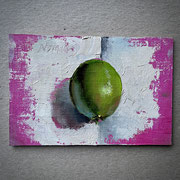 Nancy Bea Miller, "Lime on the Fold", 4" x 6", oil on linen