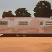 Robert Waddington, "1951 Spartanette Trailer Home", oil, 24" x 32"