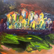  Les ensauvagées, acrylique sur toile 38x46cm