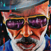 ULTRAVIOLET - 100 X 100 CM - HUILE SUR TOILE - 1500 €