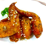TEBASAKI ; chicken wing, spicy soy sauce