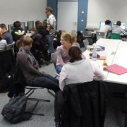 Die Gruppen bei der Arbeit