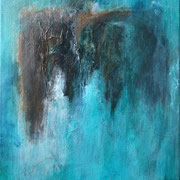 With a tear-shaped pool and a gun that kills - 40 x 50 cm