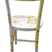 "sedie MOi" (b) acrilici con tratto a matita e carboncino su legno