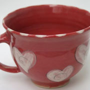 Herzchentasse beerenrot Artikel-Nr. 1138/ 25 €