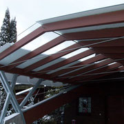 Carport, Stahl- und Holzbaukonstruktion, Albstadt-Onstmettingen