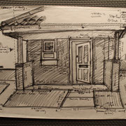 Renovation of house - close up detailing.