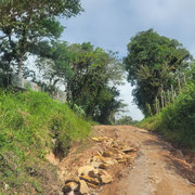 steiniger Weg zur Finca Las Flores