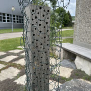 Anbringung zum Schutz vor Vögeln