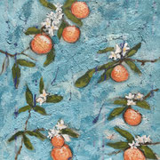 Wandbild "Saftig" - 50x50x4,5 cm - gerahmt mit Schattenfuge