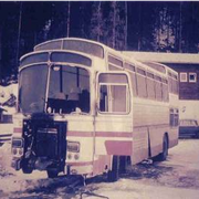 Motorbrand eines belgischen Reisebusses 29.12.1973