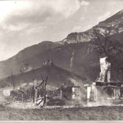 Brand beim "Bodner" in Eben am 14.August 1954 - "Wolfenhaus" konnte gerettet werden