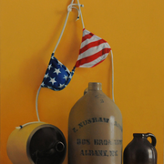 American Jugs, Oil on Board, 12"x16". 