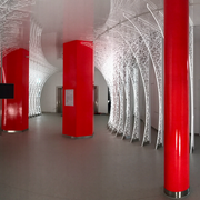 Spanndecke mit gelaserten Lichtflügeln
