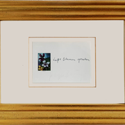 JOSEPH BEUYS, Lasst Blumen sprechen, Offset Postkarte, handsigniert 1974, unlimitiert ,10 x 15 cm gerahmt