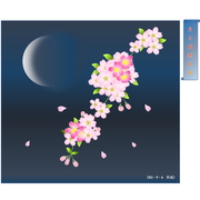 春日部シェイプアート05 あさやん 月と枝垂れ桜