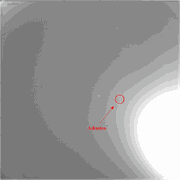 Abb. 13: Große Ansicht des Entdeckungsbildes am 8. Juli 1979: Bild ohne Lochmuster. © NASA