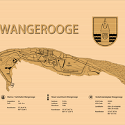 Insel Wangerooge (Ansicht als Vektorgrafik)