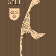 Insel Sylt (Ansicht als Vektorgrafik)
