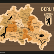 Bundeshauptstadt 'Berlin' (Ansicht als Vektorgrafik)
