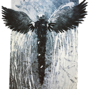  „Goodbye-Angel“,220 x 85 x 8 cm,  Acryl auf Leinwand, Mixed Media | Foto: RESA ART
