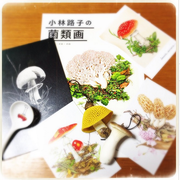 [KURONEKO no Instagram] 06/04/2015  Eu fui para a exposição de arte de Michiko Kobayashi. Ela é uma ilustradora e pintora, que é conhecida por imagens de lindos cogumelos. Suas obras são maravilhosos !! E aqui estão meus Souvenir da loja do museu HAUL!