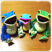 [Kuroneko no Instagram] 19/09/2015 Meu sapo Ippei tem amigos 🐸🐸🐸👍