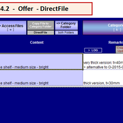 select row and hit button "DirectFile" or use Strg+d