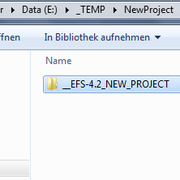 move folder to new location and re-name according to your project | whole EFS context will work INSIDE this folder   => complete folder can even be moved later w/o problems