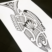 Maori inspired Fish by Burns Seiken
