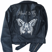 vlinder op jasje geschilderd door aim your wedding