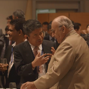 石橋専務理事＆ミルトン・コトラー氏（コトラー教授実弟）