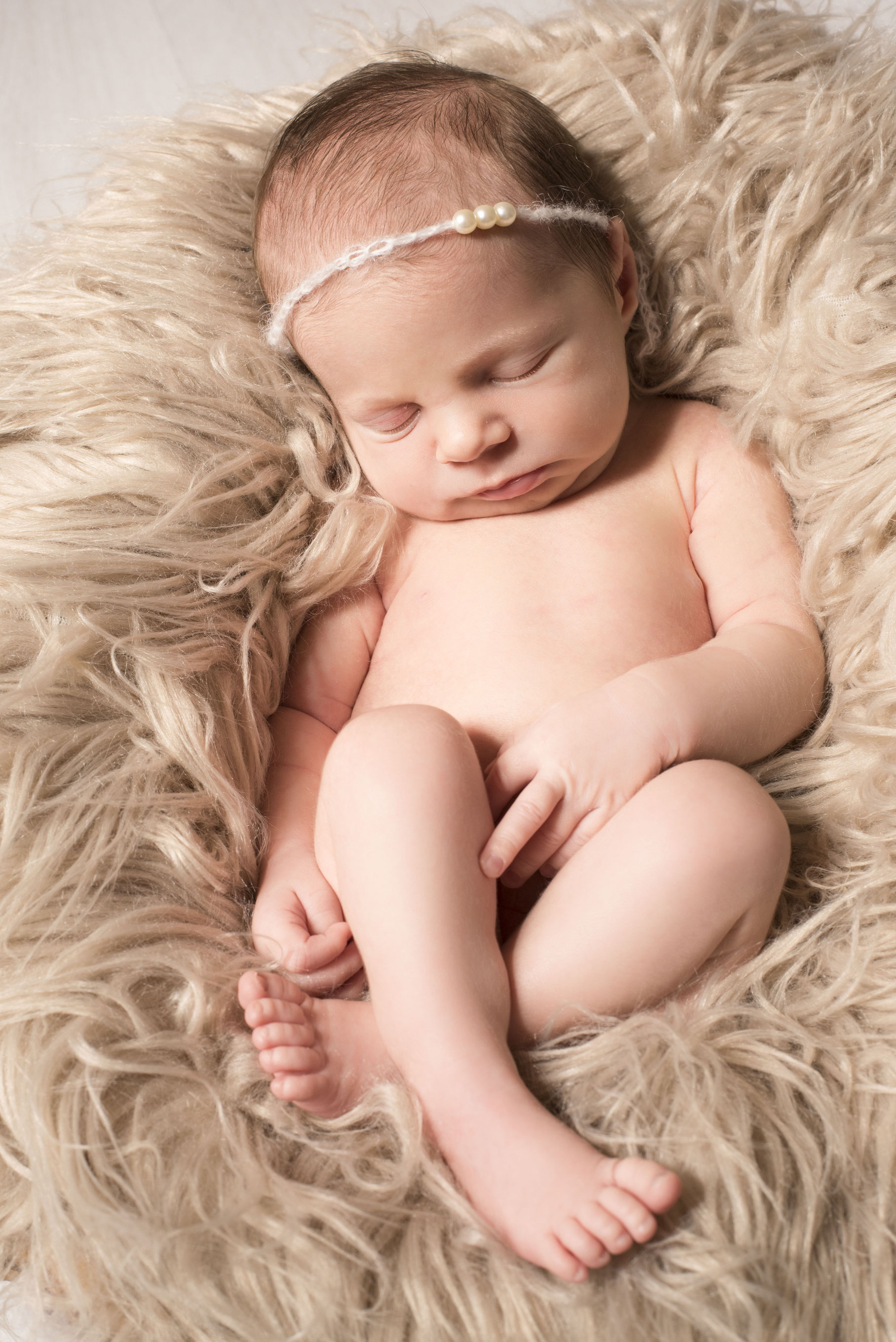 newbornshoot met baby