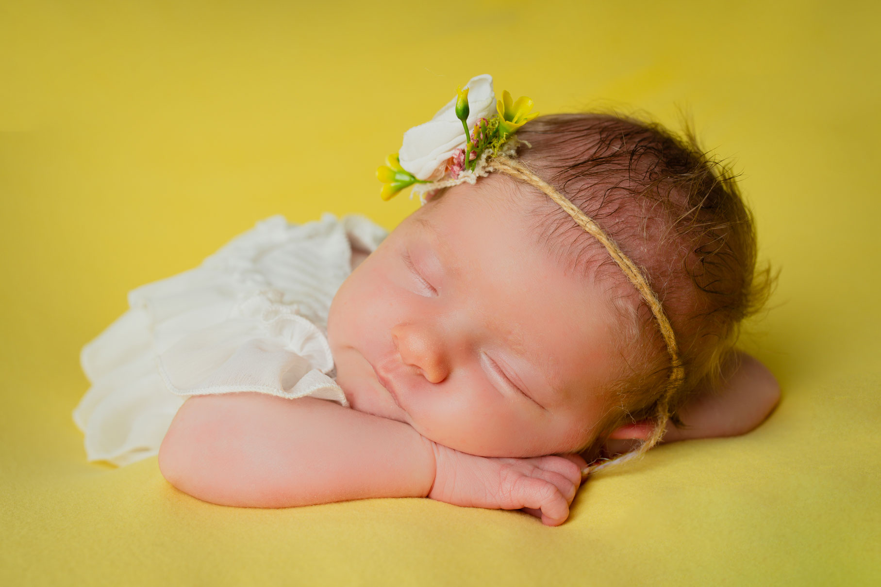 baby meisje met haarbandje