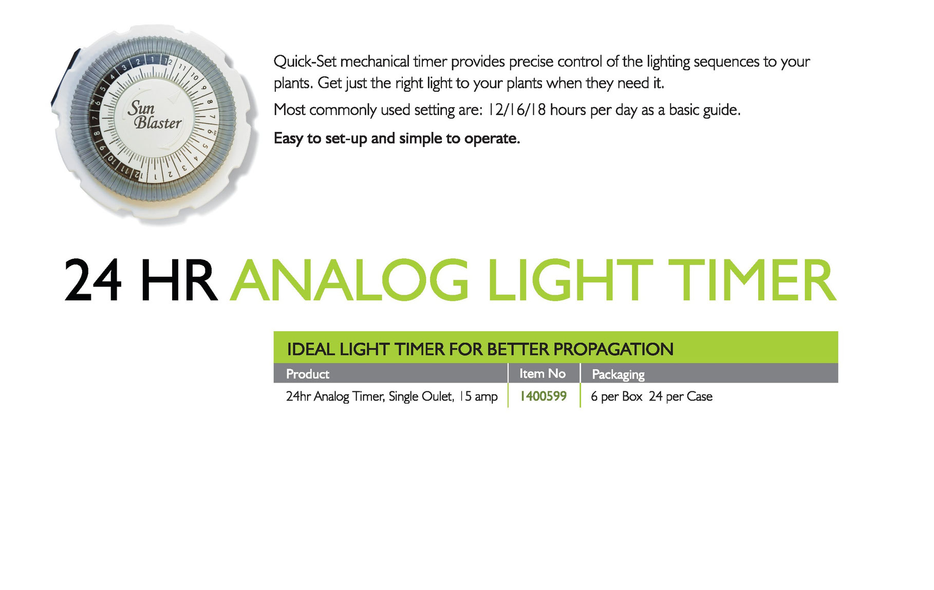 Light timer. Light timer