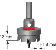 HM-bestückte Lochschneider 30mm