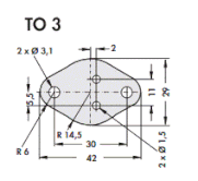 TO-3パッケージ用半導体用放熱シート（シリコンラバーシート）