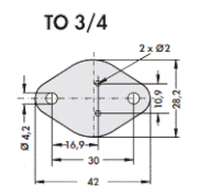 TO-3/4パッケージ用半導体用放熱シート（シリコンラバーシート）