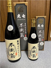 大七 純米生酛古酒　不倒翁 Daisichi Junmai Kimoto Kosyu Futouou、junmai、日本酒、古酒、おすすめ、飲み方、燗、飲み頃、温度　　