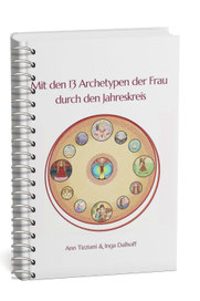 Buchcover Workbook "Mit den13 Archetypen der Frau durch den Jahreskreis"