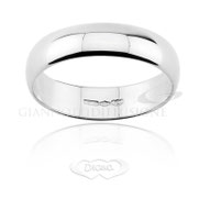 Fede Nuziale Mantovana Diana in Oro Bianco 18kt gr. 5