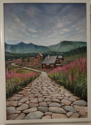Wanderweg 50x70 Acryl