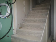 installation led escalier dans cloison placo