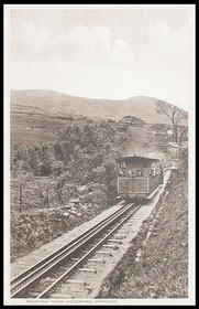 Steam Train Ascending Mount Snowdon.